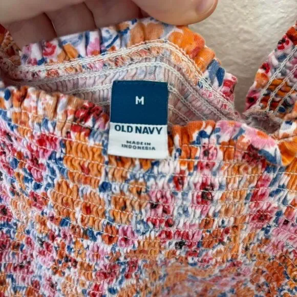 Old Navy multicolored floral maxi dress with pockets Size M - Picture 5 of 5